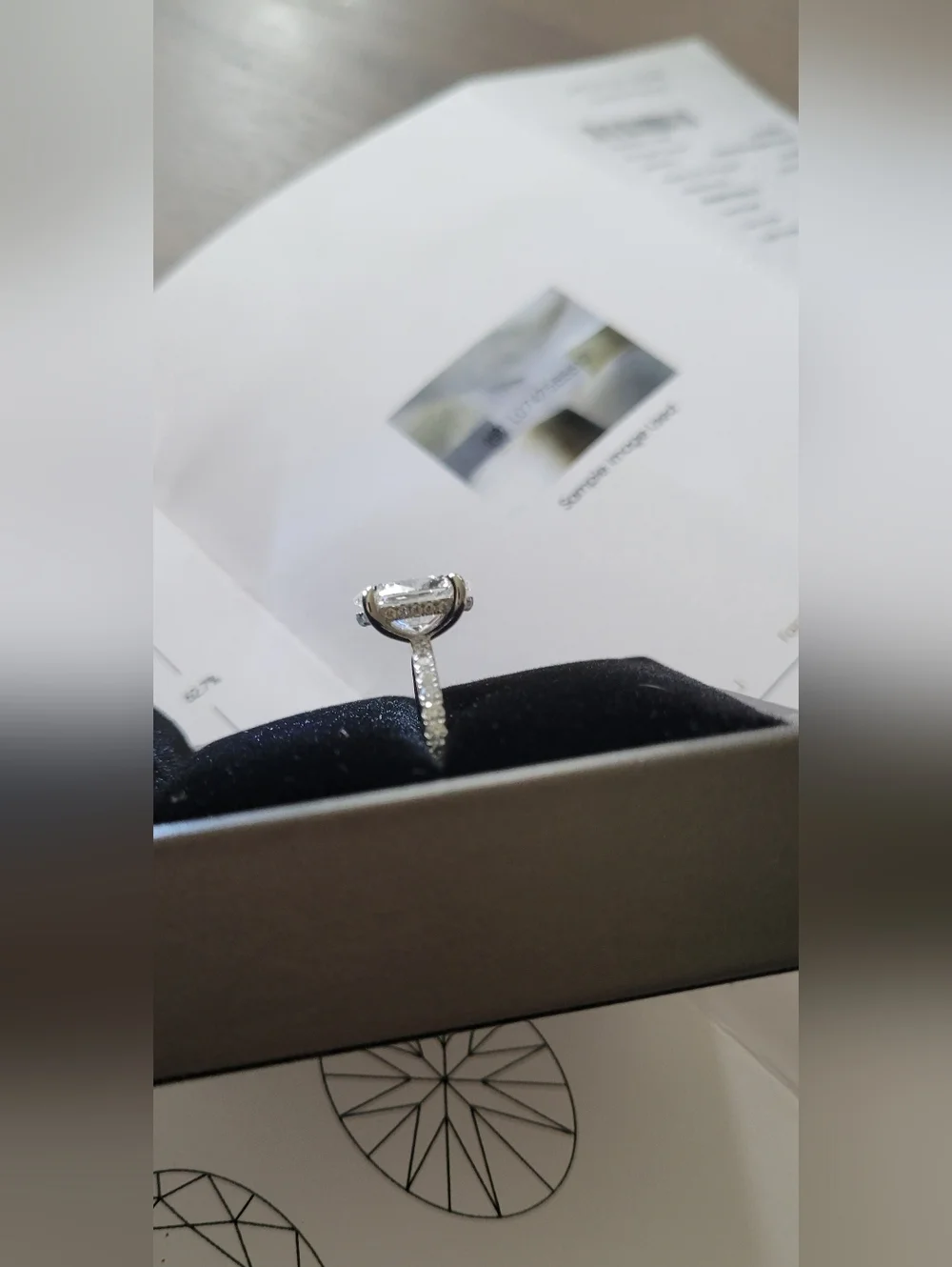 New 3ct Outstanding IGI Certified Lab Grown Diamond, 14k White Gold - Picture 5 of 12